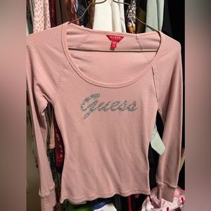 long sleeve GUESS top